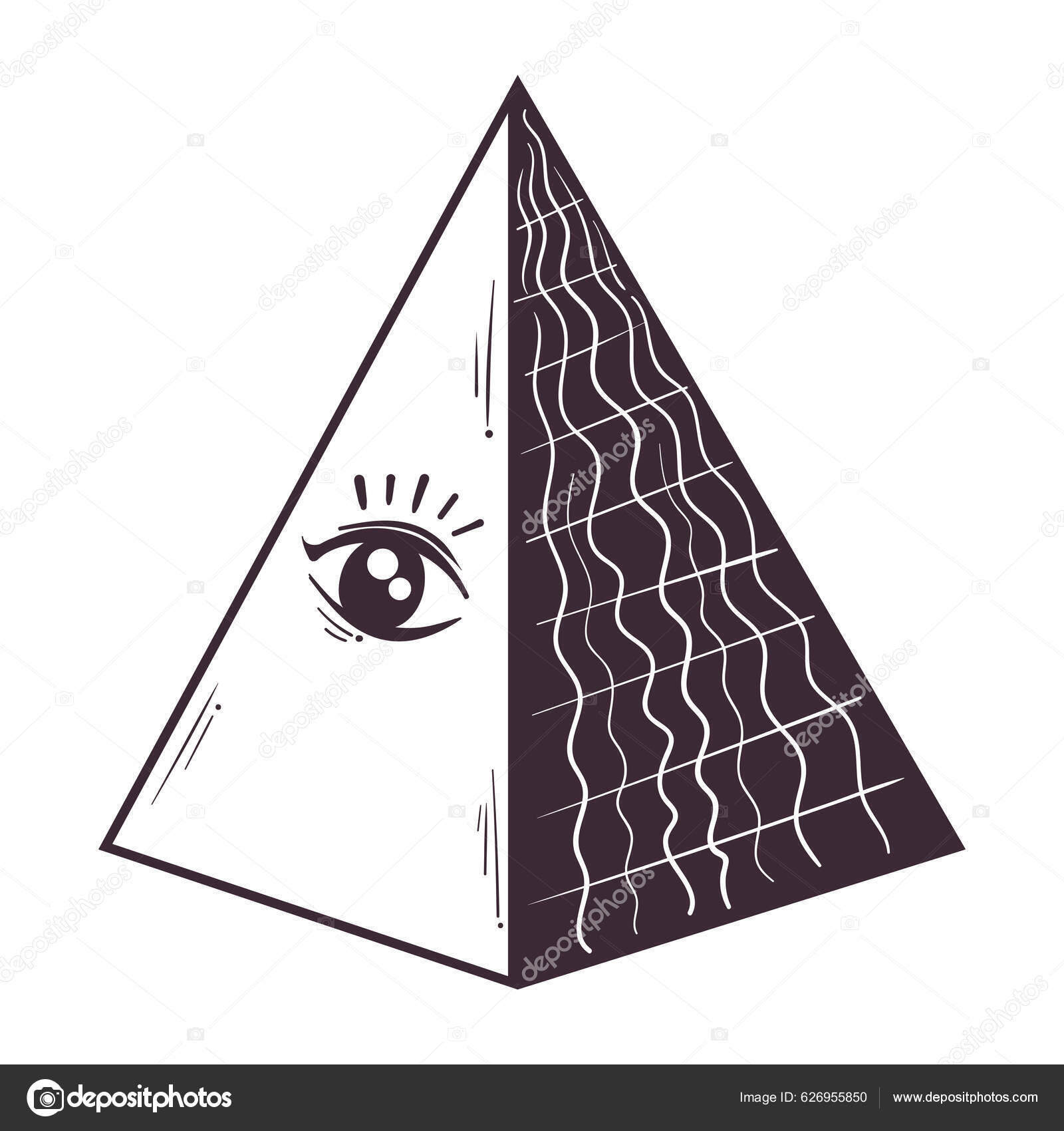 A varázsló piramisa Stock vektorok, A varázsló piramisa Jogdíjmentes  illusztrációk | Depositphotos