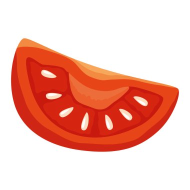 Taze domates porsiyonu sebze ikonu