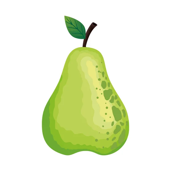 Fresh Pear Fruit Healthy Icon — Vettoriale Stock
