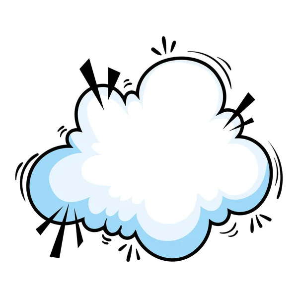 雲の表現ポップアートのアイコン — ストックベクタ
