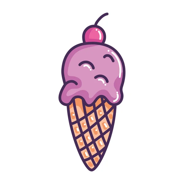 Ice Cream Sweet Product Icon — Stock Vector