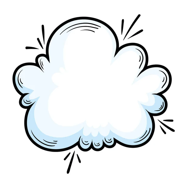 Cloud Pop Art Style Icon — стоковый вектор