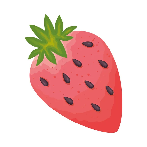 Fresh Strawberry Fruit Healthy Icon — Stock Vector