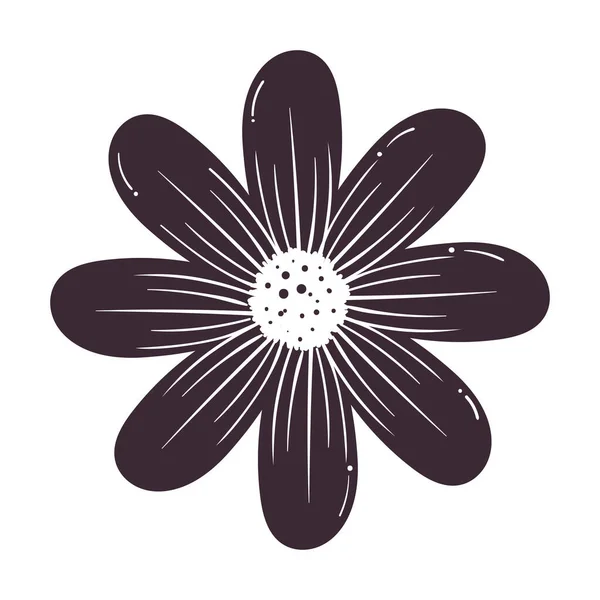 Blomma Trädgård Silhuett Dekoration Natur — Stock vektor