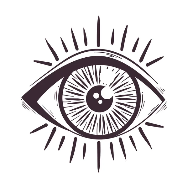 Икона Эзотерического Глаза — стоковый вектор