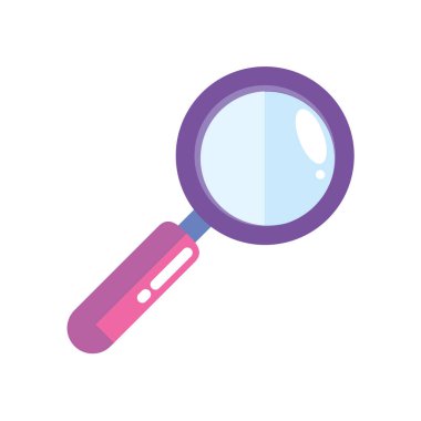 büyüteç arama simgesi izole edildi