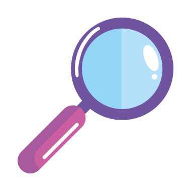 büyüteç arama simgesi izole edildi