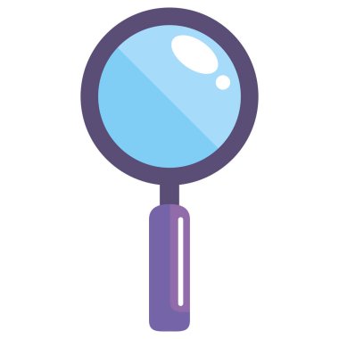 büyüteç arama simgesi izole edildi