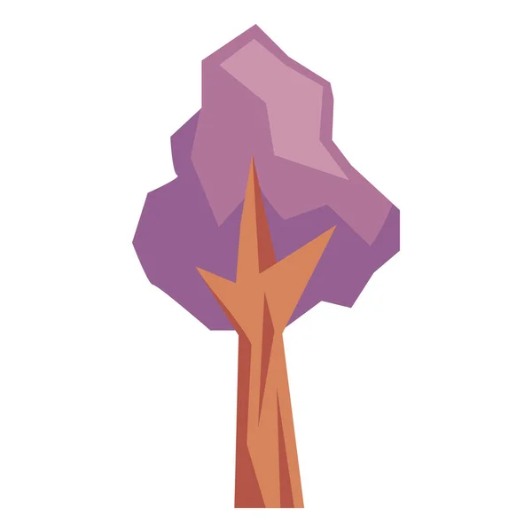 Икона Природы Фиолетового Дерева — стоковый вектор