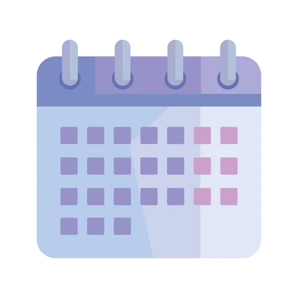 Calendar Remider Date Isolated Icon — Stock Vector