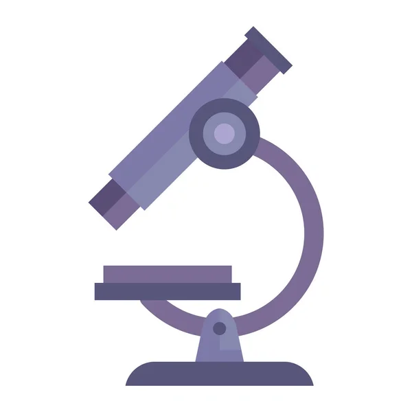 Mikroskop Věda Laboratoř Izolované Ikony — Stockový vektor