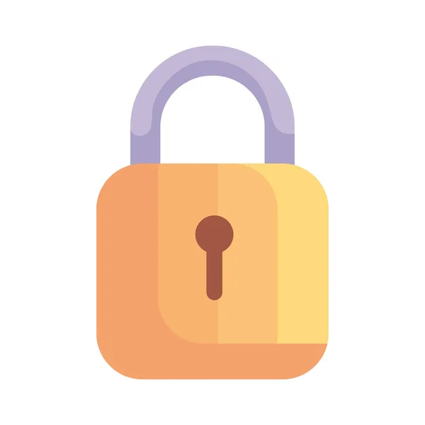 Safe Secure Padlock Icon Isolated — Stock Vector
