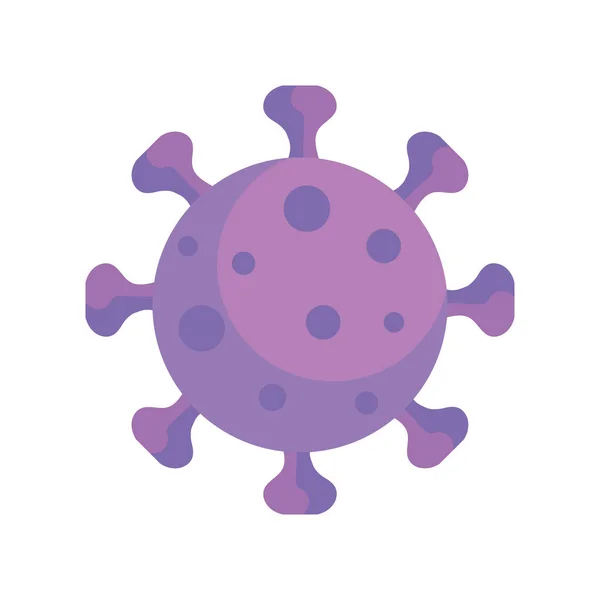 Covid19 Virus Particle Purple Icon — Stock Vector