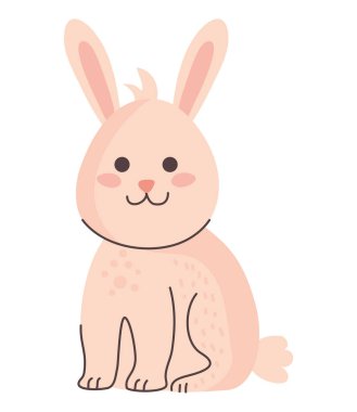 Sevimli tavşan, yumuşak karakter.