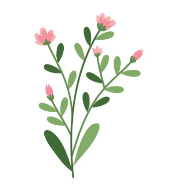 pink flowers garden nature icon