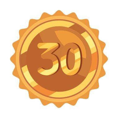 otuzuncu altın rozet ikonu