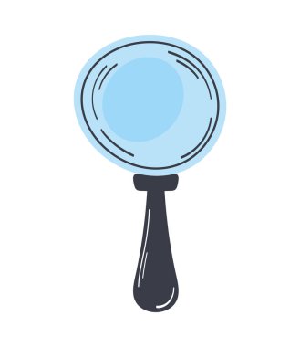 büyüteç arama simgesi izole edildi