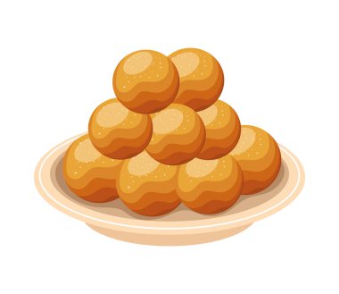 Ladoo lohri geleneksel yemek ikonu