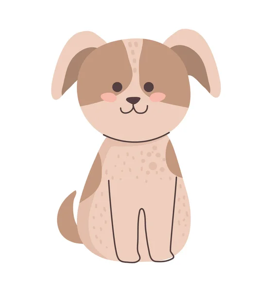 Cute Dog Animal Tender Character — Stock Vector