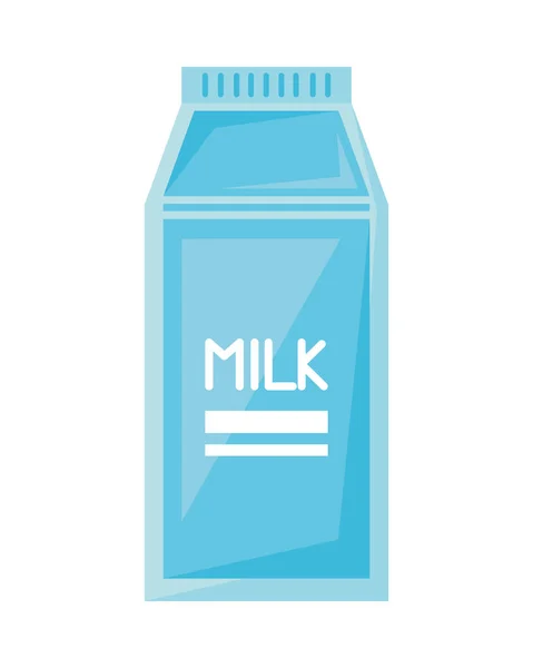 Milk Box Dairy Product Icon — Stok Vektör