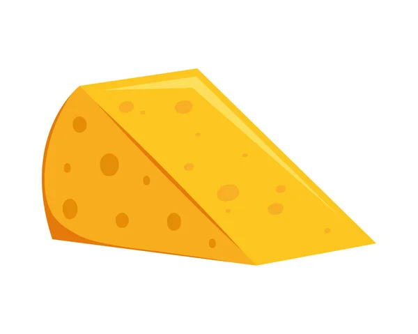 Fresh Cheese Dairy Product Icon — 스톡 벡터