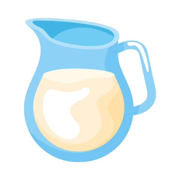 Milk Jar Dairy Product Icon — Stok Vektör