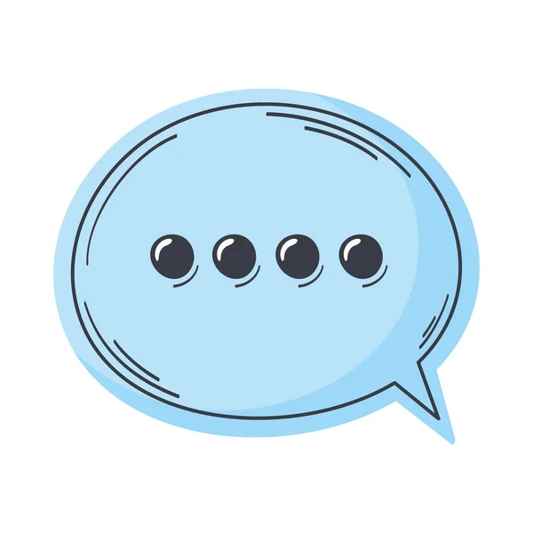 Bulle Vocale Message Dialogue Icône — Image vectorielle
