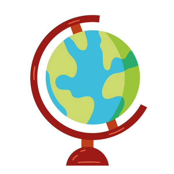 Mundo Tierra Mapa Suministro Icono — Vector de stock
