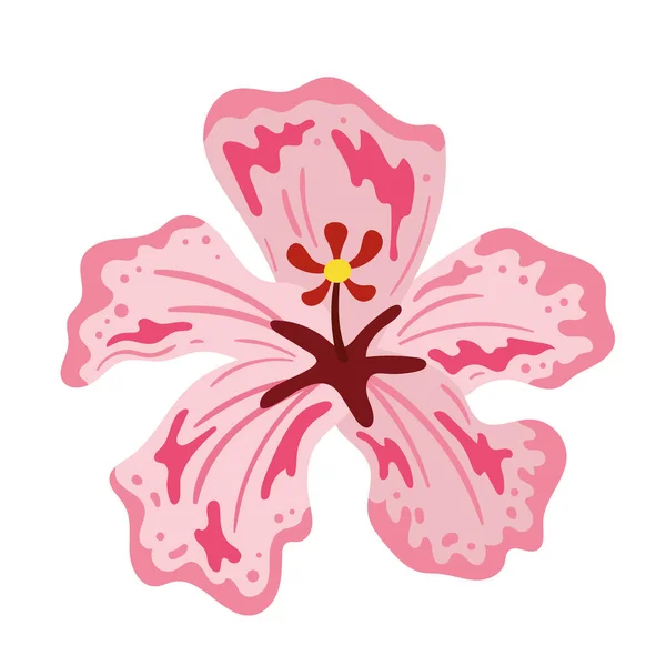 Růžová Květinová Zahrada Příroda Ikona — Stockový vektor