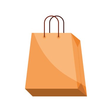alışveriş çantası kağıt izole simgesi