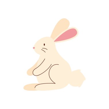 Tavşan çiftliği hayvanı sevimli karakter