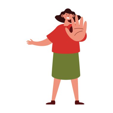 El hareketlerini durduran kadın.