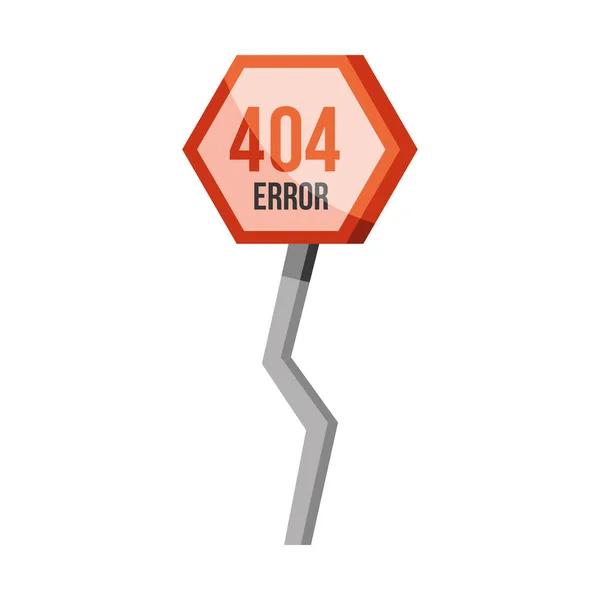 Error 404 Icono Señal Tráfico Gráficos Vectoriales