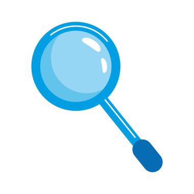 büyüteç arama simgesi izole edildi