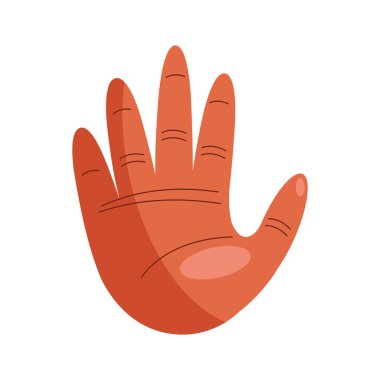 El insan dur sinyal simgesi