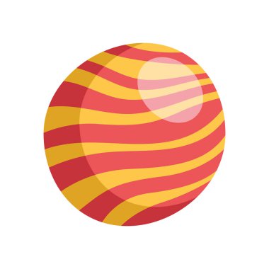 orange planet space outer icon