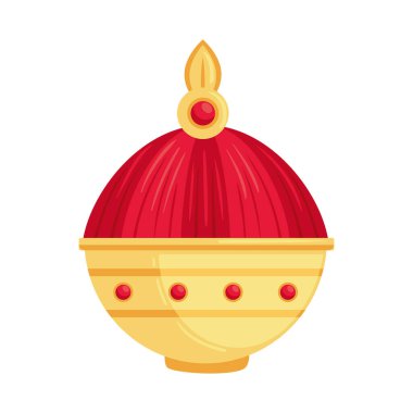 Altın çömlek simgesinde tütsü