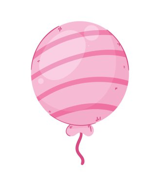 pembe balon helyum yüzen simgesi