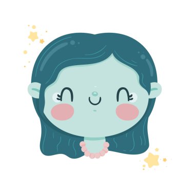 Gemini Zodiac kawaii tarzı karakter