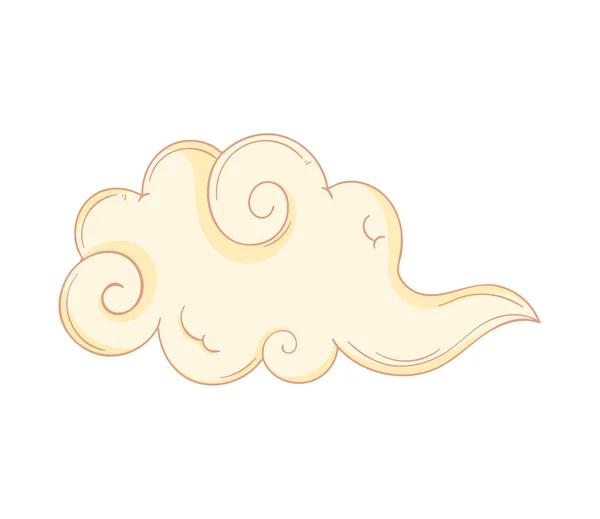 Asian Culture Cloud Decorative Icon — Stock Vector