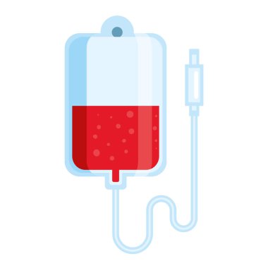 bağış kan torbası ikonu asılı