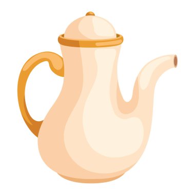ceramic teapot kitchen utensil icon