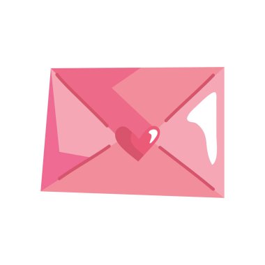 kalp aşkı zarf simgesinde