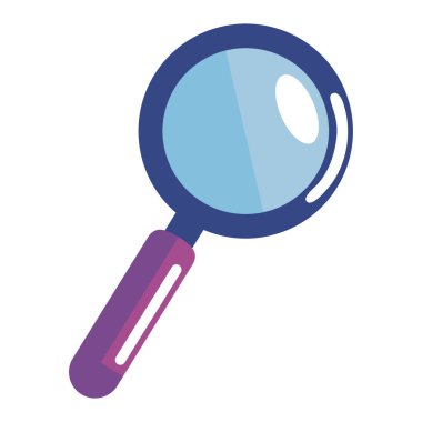 büyüteç arama simgesi izole edildi