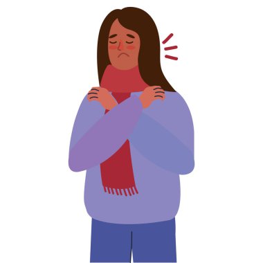 Scarff karakteri olan hasta bir kadın.