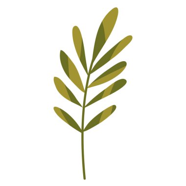 Yaprak yaprağı simgesine sahip dal