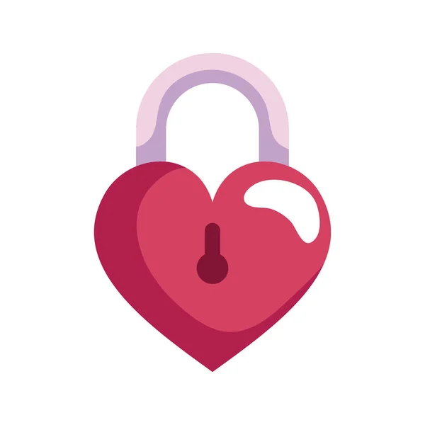 心上人爱情锁浪漫的象征 — 图库矢量图片
