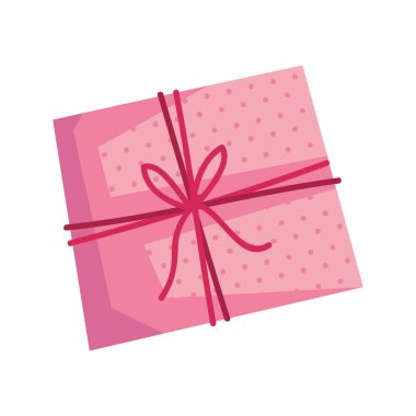 Pembe hediye kutusu hediye simgesi