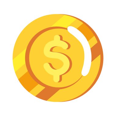 Altın madeni para dolar simgesi