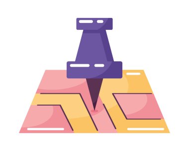 Kağıt harita simgesine iğne ekle